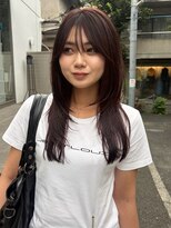 ケイトテイラー(KATETAYLOR)&nbsp;ロングレイヤーカットワインレッド