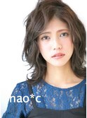 【奈良/富雄nao*c】ひし形シルエット切りっ放し外ハネミディー