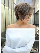 トルネード(TORNADO)&nbsp;3Dハイライト前下がりショートボブ