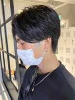 エリマ 調布(elima)&nbsp;センターパート/韓国マッシュ/メンズカット/メンズ/ビジネス