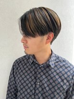 メンズサロン ブロック(Men's Salon bloc) 前下がりショートスタイル×ハイライト