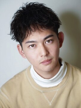 アルファ 新宿(alpha) サーフカール/ 刈り上げセンターパート/ブルーブラック[新宿駅]