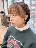 ネオリーブ クーロ(Neolive curro)&nbsp;インナーカラーイヤリングカラー×美髪ボブ[横浜/東神奈川]