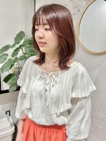 クリアーオブヘアー 栄南店(CLEAR of hair) レイヤーカット × ピンクカラー / イシイ