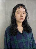 ミディアム/しっかりめウェーブパーマ