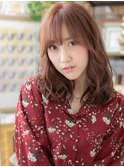 ★ミルクティーアッシュ外国人風波巻きロング20代30代40代★9