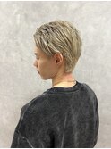 短髪×ハイトーン