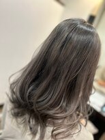 トゥルートラスト アン 下石田店(True Trust un) 無造作セミロングナチュラルくびれヘア◎ミルクティーベージュ