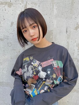 サンド 表参道(sand) ショートボブ縮毛矯正 10代20代30代40代