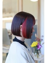 ホワイトルーム(White Room) ボブ/カーディナルレッドのインナーカラー