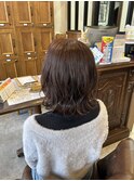 ミディアムボブゆるふわパーマ