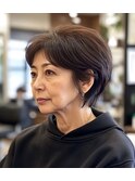 ショートボブ50代【松戸#五香#白髪染め#カラー専門店】
