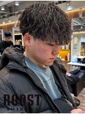 波巻きパーマ
