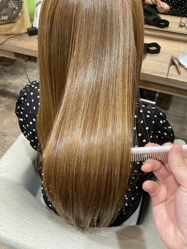 ユーリカ リチェルコ 四天王寺前夕陽ケ丘店 髪質改善カラー/ベージュハイライト