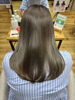 フィゼル あべのルシアス店(Aujua fizelle) ウルティア修復カラー×イルミナカラー×オリーブベージュ