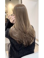 カラ フクオカ(Cara FUKUOKA)&nbsp;【ヘーゼルベージュ&レイヤーカット】福岡ブリーチなしカラー