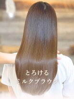 キース ヘアアンドメイク 恵比寿(kith. hair&make)&nbsp;【kith.恵比寿】艶ストレートロング/髪質改善/ミルクブラウン