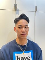 ヘアサロン ガリカ 表参道(hair salon Gallica)&nbsp;ワイルドメンズフェードスタイル/七三かきあげヘア