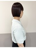 コンパクトボブ/ピンクブラウン