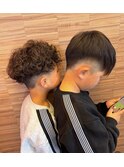 キッズカット、パーマ