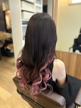 ヴァンクラウドフロムコウベ 恵庭店(VENT CLOUD from KOBE) グラデーションカラー/ペールピンク