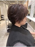 大人パーマショートコンパクトショートハンサムショート横浜