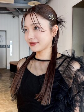 アルバム 池袋(ALBUM) ロングおくれ毛顔周りレイヤー韓国ヘア_ba573972