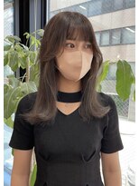 エンタリティリット(entality lit)&nbsp;切りっぱなし×ミルクティーカラー