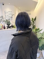 フェーディン(fa/din)&nbsp;ネイビーブルー×レイヤーボブ