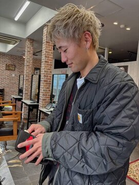 リンク(LinK) スパイキーショート×ミルクティーベージュ