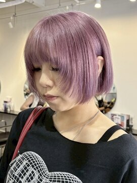 ラック 津田沼(LUCK) ピンクラベンダー/ケアブリーチダブルカラーインナーカラー
