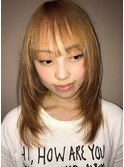 20代30代透明感◎ブリーチカラー×小顔レイヤーカット