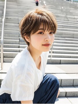 バイエイト(X８) ショートボブ髪型20代30代40代50代前髪あり