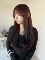 ミル(mir) wine red × layer Black