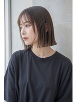 ウィールール 札幌店(WE RULE)&nbsp;20代30代 切りっぱなしボブ×髪質改善ストレートで叶える艶ボブ