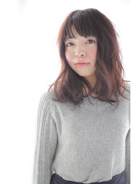 クート(ku-to) ゆるパーマのミディアムヘア+イルミナカラー×南浦和