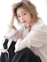 アルベロ(albero)&nbsp;アップバング×くせ毛ボブ×デジタルパーマ