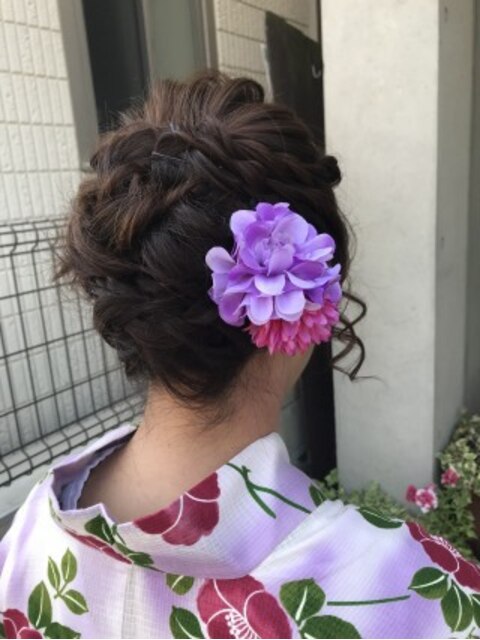 浴衣のヘアアレンジ