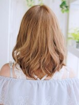 ヘアメイク ナル(hair make nalu)&nbsp;ラウンドバングが可愛いボブスタイル