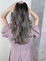 アンダーバーホワイト 大阪上本町店(_WHITE)&nbsp;バレイヤージュ×ハイライト