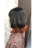 メルティエ(Mertie)&nbsp;裾カラーオレンジ【ブリーチ　裾カラー】