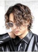 サイドパート波巻きツイストスパイラルパーマ刈り上げないヘア