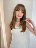 透けベージュ_くびれレイヤーベージュアッシュグレージュ