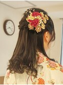 和装ヘアアレンジ☆成人式・卒業式などに!