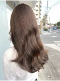 【柔らかさと艶のモカベージュ】髪質改善メテオカラー