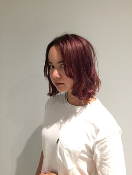 エイルミヤザキ(Ail Miyazaki) ブリーチなし透明感カラー☆ラベンダーアッシュブルージュ