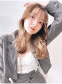 韓国風くびれヘアまろベージュ_グレージュカラー_39000