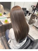 艶髪ベージュ×髪質改善カラー×髪質改善トリートメント