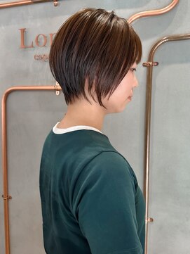 ロンド エスポワール 錦糸町(Lond espoir) 斜めバングデザインカラーシルキーベージュ【錦糸町/ショート】