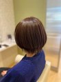 ヘアブロス 水戸店(hair BROS)&nbsp;ショートボブとアースカラーで落ち着いた雰囲気に！[ショート]